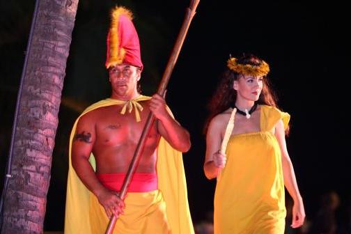 a person wearing a costume