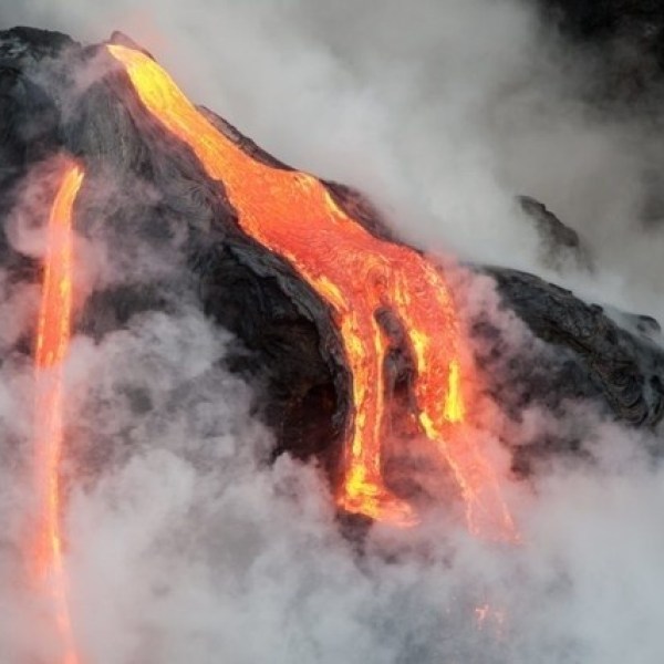 a lot of smoke around it